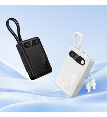 Power bank Hoco J171 Edge 10000mAh 22,5W con cavi USB-C e Lightning integrati, Ricarica rapida, PD e Display LED digitale
