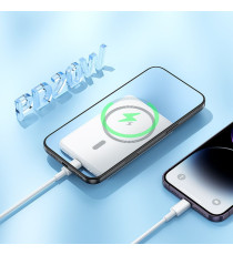 Power bank Hoco J140A bianco 5000mAh compatibile MagSafe QC PD 2A 20W ultra Ricarica rapida fino a 20W