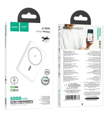 Power bank Hoco J140A nero 5000mAh compatibile MagSafe QC PD 2A 20W ultra Ricarica rapida fino a 20W