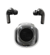 Auricolari Wireless Bluetooth Blue Star AirCrystal TX1 TWS Nero Earbuds Bluetooth 5.3,Display digitale della custodia