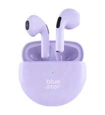 Auricolari Wireless Bluetooth Blue Star Circle Beat TX3 TWS viola Earbuds Bluetooth 5.3,Tecnologia TWS completamente wireless