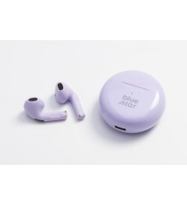 Auricolari Wireless Bluetooth Blue Star Circle Beat TX3 TWS viola Earbuds Bluetooth 5.3,Tecnologia TWS completamente wireless