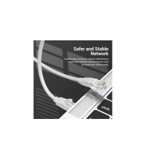 Cavo di rete Ethernet Lan Vention 1mt CAT.6 grigio alta velocità, supporta fino a 1 Gbps, Connettori: RJ45, alta qualità