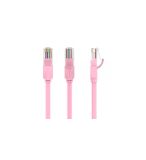 Cavo di rete Ethernet Lan Vention 1mt CAT.6 rosa alta velocità, supporta fino a 1 Gbps, Connettori: RJ45, alta qualità
