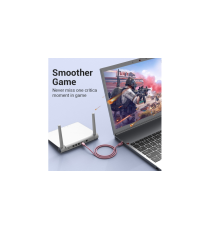 Cavo di rete Ethernet Lan Vention 1mt CAT.6 rosa alta velocità, supporta fino a 1 Gbps, Connettori: RJ45, alta qualità