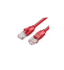 Cavo di rete Ethernet Lan Vention 1mt CAT.6 rosso alta velocità, supporta fino a 1 Gbps, Connettori: RJ45, alta qualità