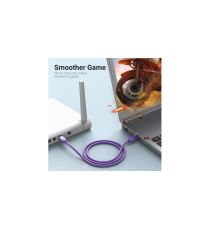 Cavo di rete Ethernet Lan Vention 1mt CAT.6 viola alta velocità, supporta fino a 1 Gbps, Connettori: RJ45, alta qualità