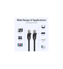 Cavo di rete Ethernet Lan Vention 5mt CAT.6 nero alta velocità, supporta fino a 1 Gbps, Connettori: RJ45, alta qualità