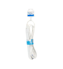 Multipresa ciabatta elettrica 4 vie 16A sottile cavo da 1,5 metri, SPINA 16A 250V 3680W design compatto, sottile