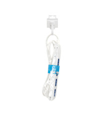 Multipresa ciabatta elettrica 4 vie 16A sottile cavo da 1,5 metri, SPINA 16A 250V 3680W design compatto, sottile