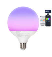 Lampada led Smart Bluetooth Mesh Mirage G120 E27 18W RGB+6500K – 1800 lumen – Dimmerabile e Multicolore, IP20