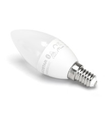 Lampadina LED Smart C37 E14 6,5W Bluetooth Mesh RGB+CCT 555 lumen, compatibile con Alexa e Google Home