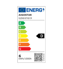Lampadina LED a Filamento Smart A60 E27 6W WiFi + Bluetooth CCT 850 lumen, IP20 compatibile Alexa e Google Home