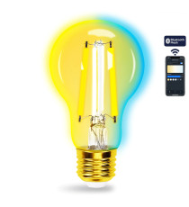Lampadina LED a Filamento Smart A60 E27 6W Bluetooth CCT 806 lumen,ambrata IP20 compatibile Alexa e Google Home