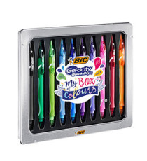 Penna a sfera Gelocity quick dry - punta 0,7mm - colori assortiti - BIC - astuccio 10 pezzi