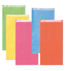 Sacchetto a soffietto - 12 x 22+4 cm - colori chiari assortiti - Rex Sadoch - conf. 100 pezzi