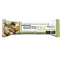 Barretta proteica GustoPro - cioccolato al latte/pistacchio - 40 gr - Falco