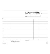 Blocco buoni di consegna - 33/33/33 copie autoric. - 11,5 x 16,5 cm - DU161583300 - Data Ufficio