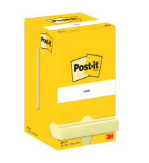 Blocco foglietti - 654 - 76 x 76 mm - giallo Canary - 100 fogli - Post-it