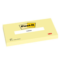 Blocco foglietti - 657 - 76 x 102 mm - giallo Canary - 100 fogli - Post-it