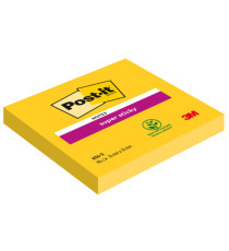 Blocco foglietti Post-it Super Sticky - 654-S - 76 x 76 mm - giallo oro - 90 fogli - Post-it