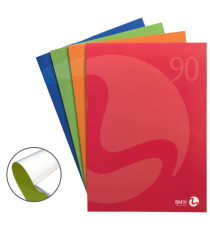 Blocco notes BM90 - A4 - collato lato corto - bianco - 80fg - 90gr - copertina 250gr - BM
