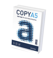 Carta Copy - A5 - 80 gr - bianco - Favini - conf. 500 fogli