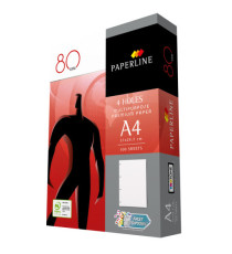 Carta Paperline Copy - A4 - 210 x 297 mm - 80 gr - bianco - 4fori - conf. 500 fogli