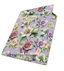Cartella 3 lembi con elastico Nature Flowers - A4 - dorso piatto - fantasie assortite - Pigna