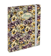 Cartella progetti Nature Flowers - 26 x 34 cm - dorso 3 cm - con elastico - Pigna