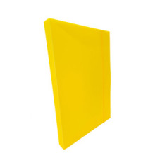 Cartella progetto con elastico - 24 x 35 cm - dorso 3 cm - giallo - Fellowes