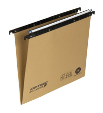 Cartella sospesa Cartesio Eco-logica - cassetto - 33 cm - fondo V - 31,3 x 25 cm - avana - Bertesi