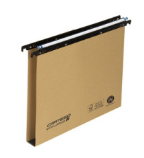 Cartella sospesa Cartesio Eco-logica - cassetto - 39 cm - fondo U - 37 x 25 cm - avana - Bertesi