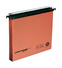 Cartella sospesa Cartesio Plus - cassetto - interasse 33 cm - fondo U - 31,3 x 25 cm - arancio - Bertesi