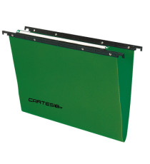 Cartella sospesa Cartesio PP - cassetto - PPL - interasse 33 cm - fondo V - 31,2 x 25 cm - colori assortiti - Bertesi