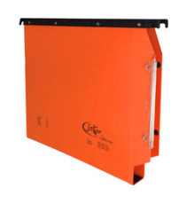 Cartella sospesa Joker - armadio - interasse 33 cm - fondo U - 33 x 28 cm - arancio - Bertesi