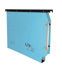 Cartella sospesa Joker - armadio - interasse 33 cm - fondo U - 33 x 28 cm - blu - Bertesi