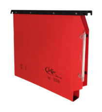 Cartella sospesa Joker - armadio - interasse 33 cm - fondo U - 33 x 28 cm - rosso - Bertesi