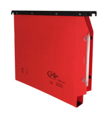 Cartella sospesa Joker - armadio - interasse 33 cm - fondo U - 33 x 28 cm - rosso - Bertesi