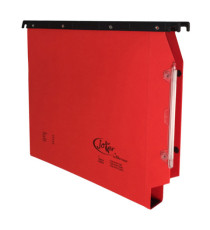 Cartella sospesa Joker - armadio - interasse 33 cm - fondo U - 33 x 28 cm - rosso - Bertesi
