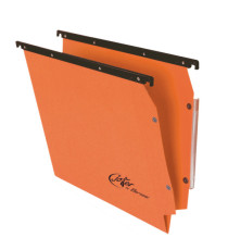 Cartella sospesa Joker - armadio - interasse 33 cm - fondo V - 33 x 28 cm - arancio - Bertesi