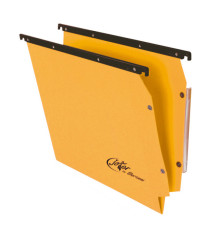 Cartella sospesa Joker - armadio - interasse 33 cm - fondo V - 33 x 28 cm - giallo - Bertesi