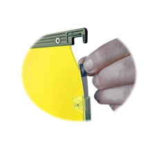 Cartella sospesa Joker - armadio - interasse 33 cm - fondo V - 33 x 28 cm - giallo - Bertesi