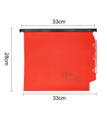 Cartella sospesa Joker - armadio - interasse 33 cm - fondo V - 33 x 28 cm - rosso - Bertesi