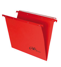 Cartella sospesa Joker - cassetto - interasse 33 cm - fondo V - 31,3 x 25 cm - rosso - Bertesi