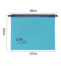 Cartella sospesa Joker - cassetto - interasse 39 cm - fondo V - 37 x 25 cm - blu - Bertesi
