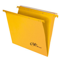 Cartella sospesa Joker - cassetto - interasse 39 cm - fondo V - 37 x 25 cm - giallo - Bertesi