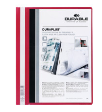 Cartellina ad aghi Duraplus - A4 - PP - rosso - Durable