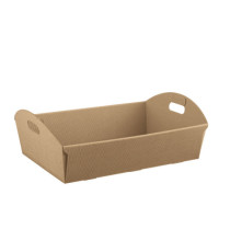 Cesto - 32 x 22 x 8,5 cm - cartone onda - avana - Scotton