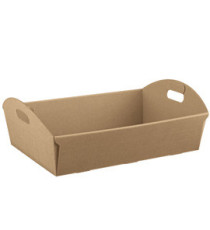 Cesto - 43 x 30 x 11 cm - cartone onda - avana - Scotton